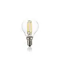 10 Lampadine Led Cupola E14 4 Watt 3000 K Cri 80 Trasparente