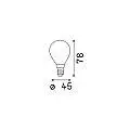 10 Lampadine Led Sfera E14 4 Watt 3000 K 360 Lm Bianca