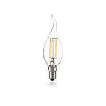 10 Lampadine Led Colpo Di Vento E14 4 Watt 3000K 430 Lm Trasparente
