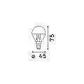 10 Lampadine Led Sfera E14 4 Watt 3000 K 250 Lm Trasparente Cromo