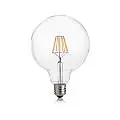 10 Lampadine Led Globo D125 E27 8 Watt 3000 K 860 Lm Cri 80 Trasparente