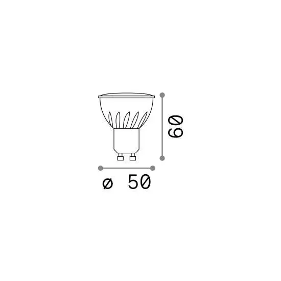 10 Lampadine Gu10 7 Watt 4000 K 600 Lm