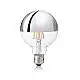 10 Lampadine Led Globo D95 E27 8 Watt 3000 K 520 Lm Trasparente Cromo