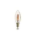 10 Lampadine Led Oliva E14 4 Watt 2200 K Vintage Ambra