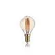 10 Lampadine Led Sfera E14 4 Watt 2200 K Vintage Ambra