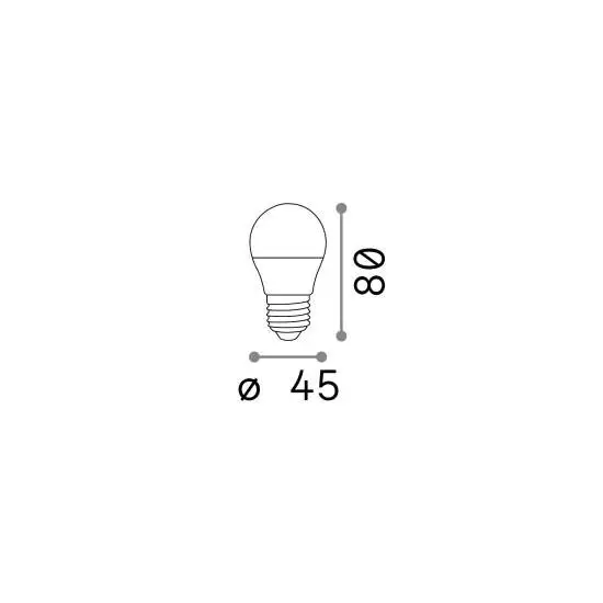 10 Lampadine Led Power Sfera E27 7 Watt 3000 K 560 Lm Bianca