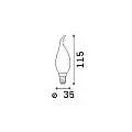 10 Lampadine Led Colpo Di Vento E14 4 Watt 3000K 360 Lm Bianca