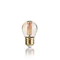 10 Lampadine Led Classic Sfera Grande E27 4 Watt 2200 K 300 Lm Vintage Ambra