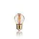 10 Lampadine Led Classic Sfera Grande E27 4 Watt 2200 K 300 Lm Vintage Ambra