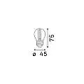 10 Lampadine Led Classic Sfera Grande E27 4 Watt 2200 K 300 Lm Vintage Ambra