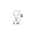 10 Lampadine Led Sfera E14 7 Watt 4000 K 600 Lm Bianca