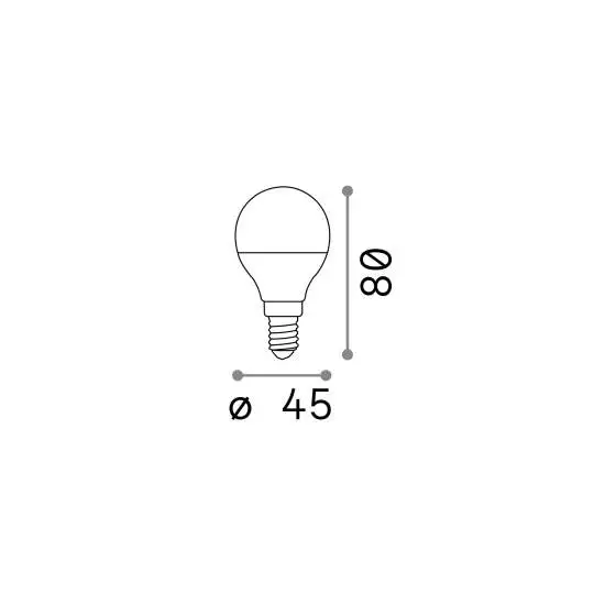 10 Lampadine Led Sfera E14 7 Watt 4000 K 600 Lm Bianca