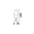 10 Lampadine Led Ovale E14 7 Watt 4000 K 600 Lm Bianca