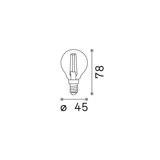 10 Lampadine Led Sfera E14 4 Watt 4000 K 450 Lm Trasparente