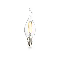 10 Lampadine Led Colpo Di Vento E14 4 Watt 4000K 450 Lm Trasparente