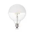 10 Lampadine Led Globo D125 E27 8 Watt 3000 K 780 Lm Trasparente Bianco Satinato