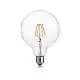 10 Lampadine Led Globo D125 E27 8 Watt 3000 K Dimmerabile Trasparente