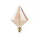 10 Lampadine Led Pyramid E27 4 Watt 2200 K 380 Lm Vintage Ambra