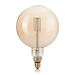 Lampadina Led Globo Grande D19,5 Xl E27 4 Watt 2200 K 320 Lm Dimm Vintage Ambra