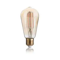 10 Lampadine Led Cono E27 4 Watt 2200 K 300 Lm Dimmerabile Vintage Ambra