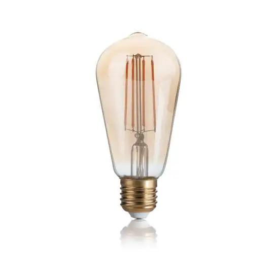 10 Lampadine Led Cono E27 4 Watt 2200 K 300 Lm Dimmerabile Vintage Ambra