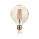 10 Lampadine Led Globo Small D95 E27 4 Watt 2200 K Dimm 300 Lm Vintage Ambra