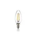 10 Lampadine Led Oliva E14 4 Watt 2700K 410 Lm Trasparente