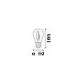 10 Lampadine Led Goccia Classic E27 8 Watt 2700 K 810 Lm Trasparente
