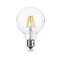 10 Lampadine Led Globo D95 E27 8 Watt 3000 K 860 Lm Cri 90 Trasparente