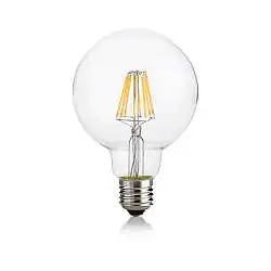 10 Lampadine Led Globo D95 E27 8 Watt 3000 K 860 Lm Cri 90 Trasparente