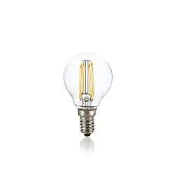 10 Lampadine Led Cupola E14 4 Watt 3000 K Cri 90 Trasparente