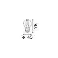 10 Lampadine Led Sfera E27 4 Watt 2700 K 410 Lm Trasparente