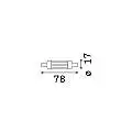 10 Lampadine R7S 6 Watt 4000K Dimmerabile K 7,8 Cm