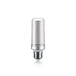 10 Lampadine E27 Cilindro 14 Watt 3000K 1650Lm Cri90 Trasparente