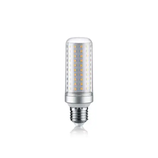 10 Lampadine E27 Cilindro 14 Watt 3000K 1650Lm Cri90 Trasparente