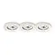3 PZ Faretto da incasso Jazz 1 luce GU10 bianco metallo dimmerabile Ideal Lux