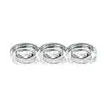 3 Faretti Incasso Moderno Blues Alluminio Trasp. 1 Luce Gu10 5W 3000K Luce Calda | Ideal Lux