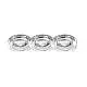 3 Faretti Incasso Moderno Blues Alluminio Trasp. 1 Luce Gu10 5W 3000K Luce Calda
