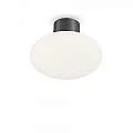 Plafoniera Moderna Clio Alluminio Antracite 1 Luce E27 | Ideal Lux