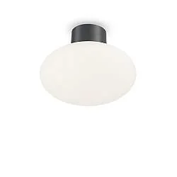 Plafoniera Moderna Clio Alluminio Antracite 1 Luce E27