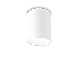Plafoniera Moderna Nitro Round Alluminio Bianco Led 10W 3000K Luce Calda