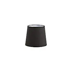 Paralume Cono Set Tessuto Nero D16