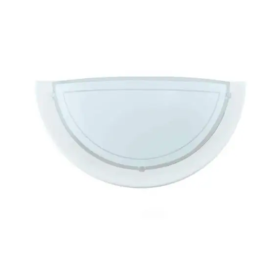 Applique Contemporanea Planet 1 Acciaio Bianco 1 Luce E27 | Eglo