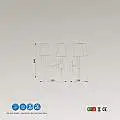 Applique Contemporanea Paola Metallo Oro 2 Luci E14 IP20 | Mantra