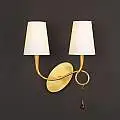 Applique Contemporanea Paola Metallo Oro 2 Luci E14 IP20 | Mantra