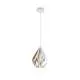 Lampada A Sospensione Carlton 1 Metallo Bianco Oro 1 Luce E27 Ip20