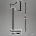 Lampada Da Tavolo Moderna Prep Metallo Bianco Legno E14 | Briloner