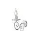 Applique Provenzale Alma 1 Luce Ferro Battuto Bianco Shabby
