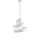 Sospensione Moderna Helix 1 Luce In Ferro Laccato Bianco
