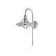 Applique Cantina Stile Industrial 1 Luce Ferro Bianco E Argento